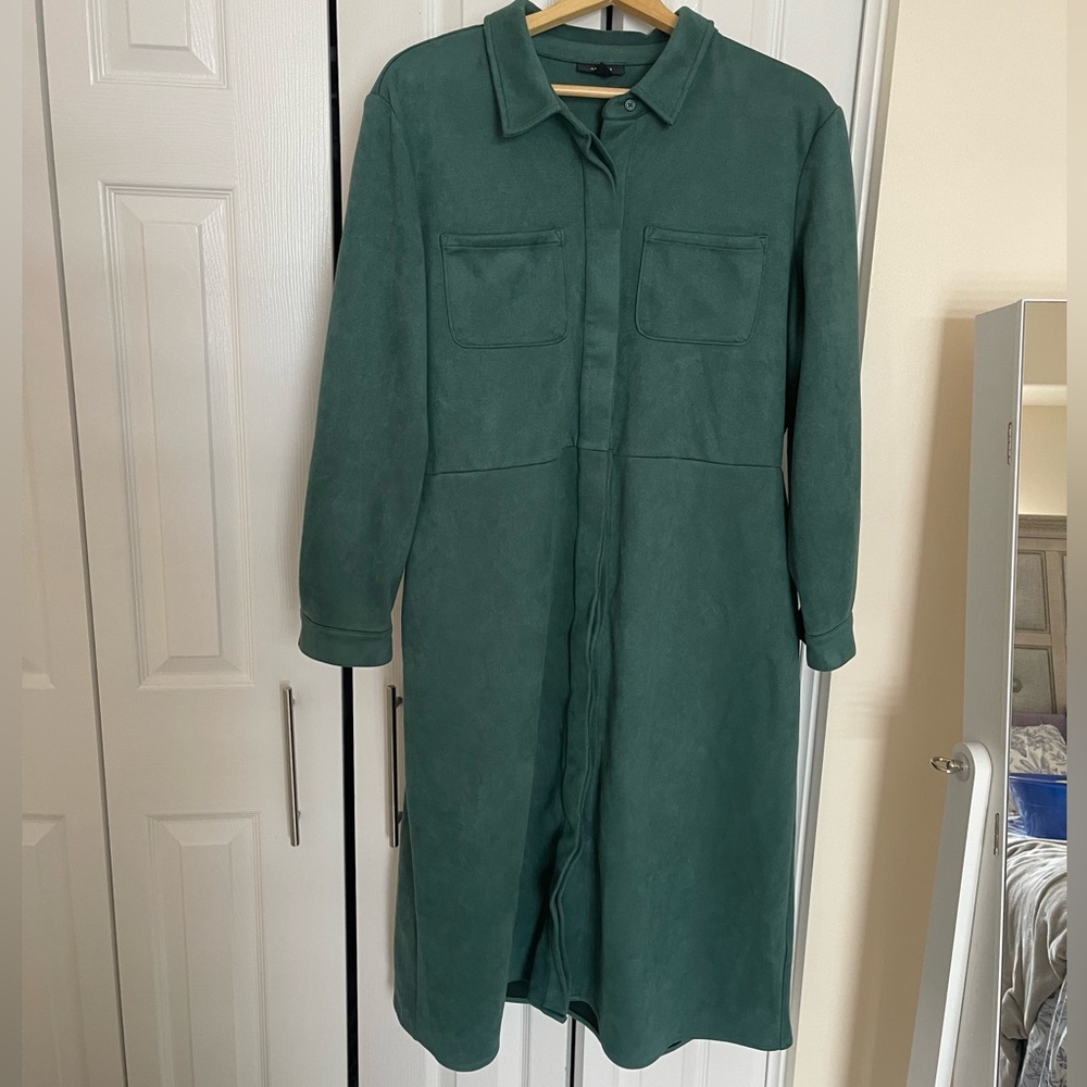 Alfani's Button-Up Shirt Dress, XL